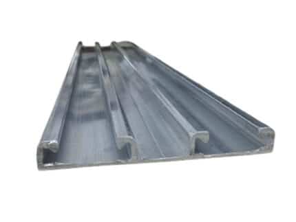 Profil aluminiu dublu pentru fixare folie sere si solarii