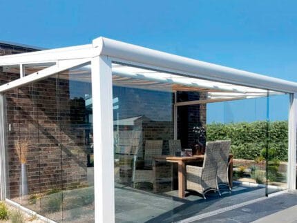 veranda din aluminiu si sticla